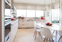 Desain Dapur dan Ruang Makan Minimalis Sederhana Yang Menyatu Dengan Warna Putih Desain Dapur dan Ruang Makan Minimalis Sederhana Yang Menyatu