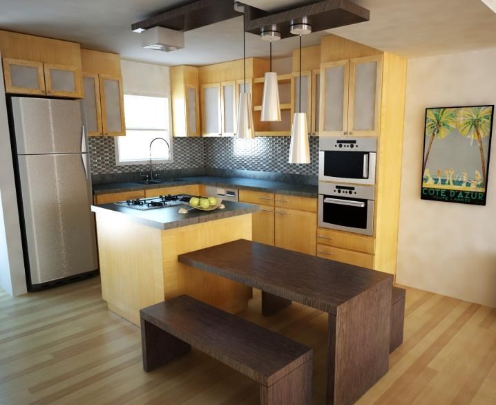 pengaturan perabot dalam membuat dapur minimalis sederhana