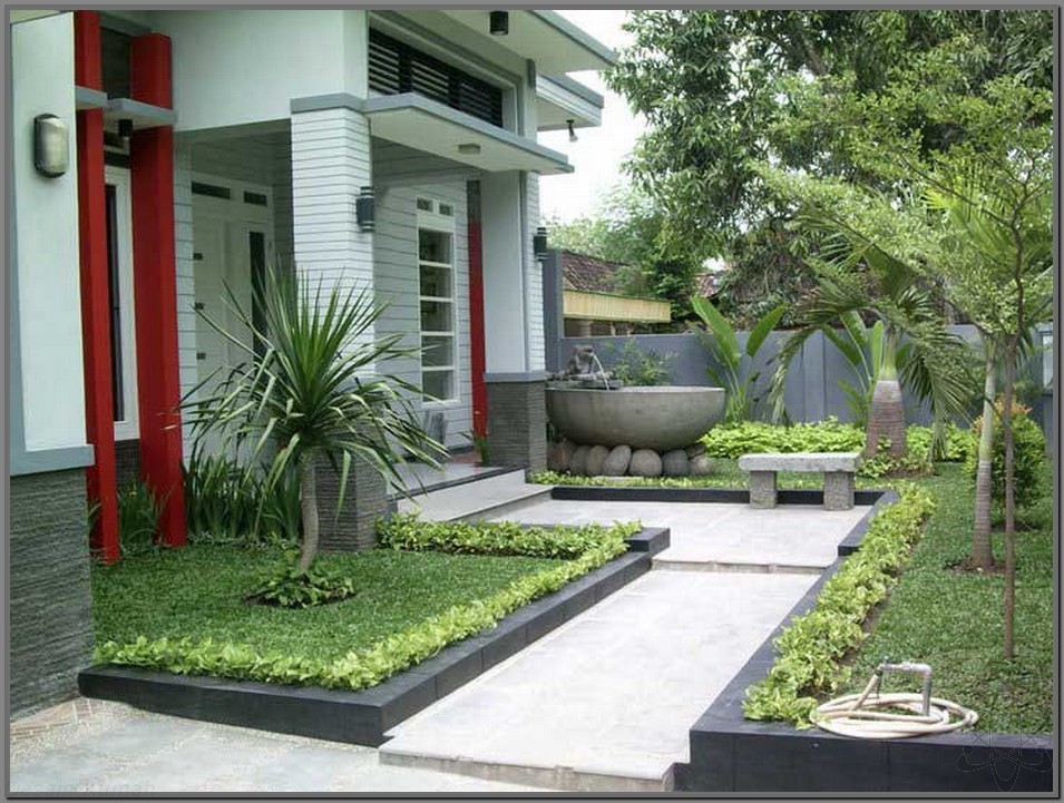 Desain Taman Minimalis Dan Teras Rumah 2017, Hijau Alami Nan Asri