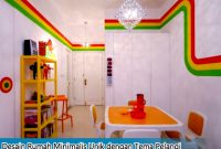 Desain Rumah Minimalis Unik dengan Tema Pelangi