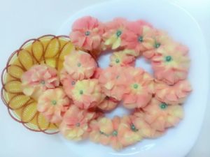 resep membuat kue dahlia warna
