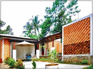 desain pagar rumah minimalis dari batu bata