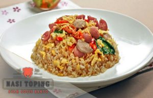 Resep Nasi Toping Ayam Sosis Bakso